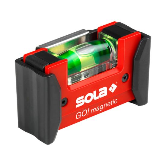 Afbeeldingen van SOLA Compacte waterpas magnetisch met riemclip GO!