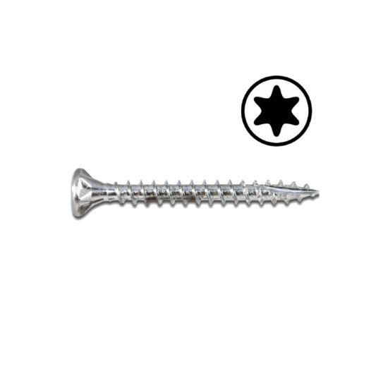 Afbeeldingen van WOFIX Spaanplaatschroef VZ T20 fijn 4X45/27MM