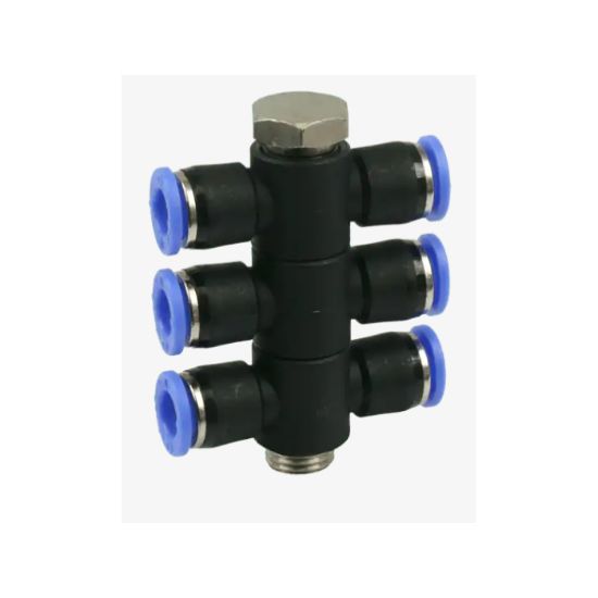Afbeeldingen van Banjo verticaal 6-voudig 6MM G¼"