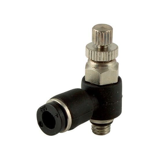 Afbeeldingen van Snelheidsregelventiel 90° compact PIF 3MM M5