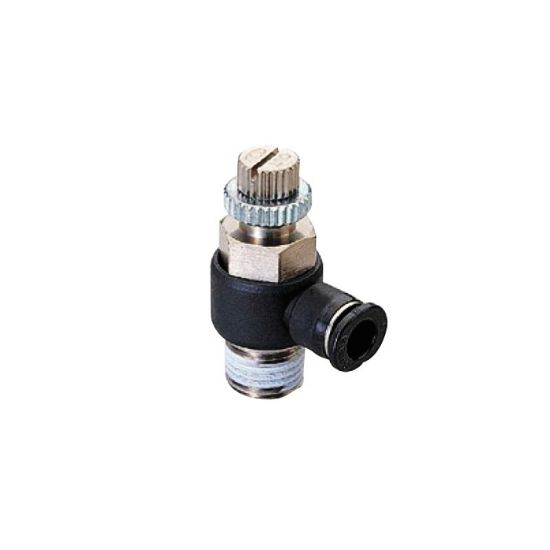 Afbeeldingen van Snelheidsregelcilinder 90° compact PIF 6MM ⅛"