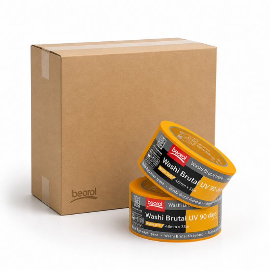Afbeeldingen van BEOROL Washi afplaktape Brutal UV 90 dagen 48MM x 50M 36x