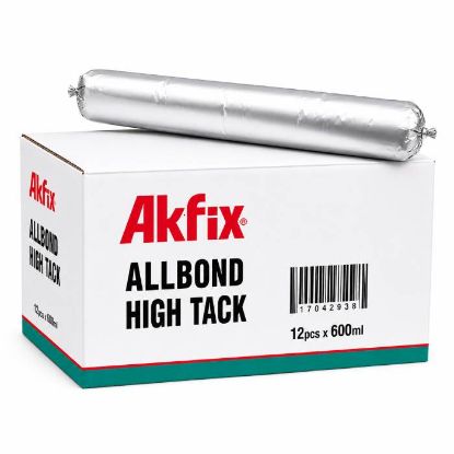 Afbeeldingen van AKFIX Lijmkit HighTack AST MS Polymeer zwart worst 600ML 12x