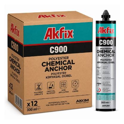 Afbeeldingen van AKFIX Chemisch Anker C900 Polyester basis 300ML 12x