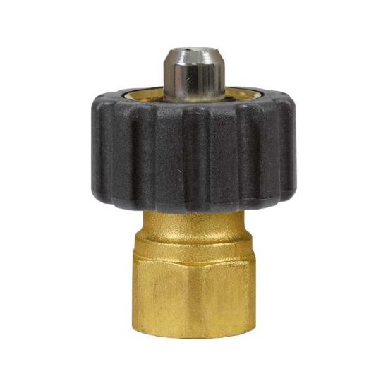 Afbeeldingen van Koppeling Swivel messing ST-241 ½"binnendraad ¼"binnendraad