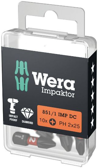 Afbeeldingen van WERA Impaktor bit ¼" PH2 25MM