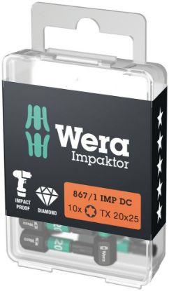 Afbeeldingen van Wera Impaktor bit 867/1 DC Torx 20X25MM 10x