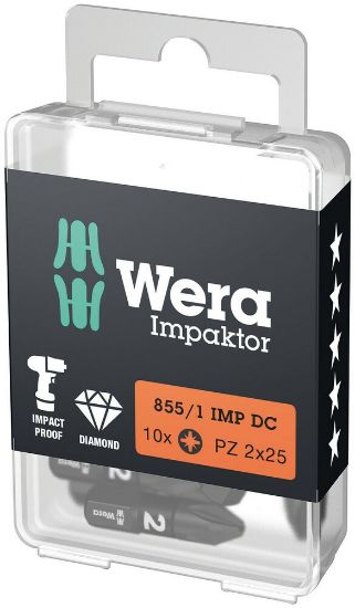 Afbeeldingen van WERA Impaktor bit ¼" PZ2 25MM