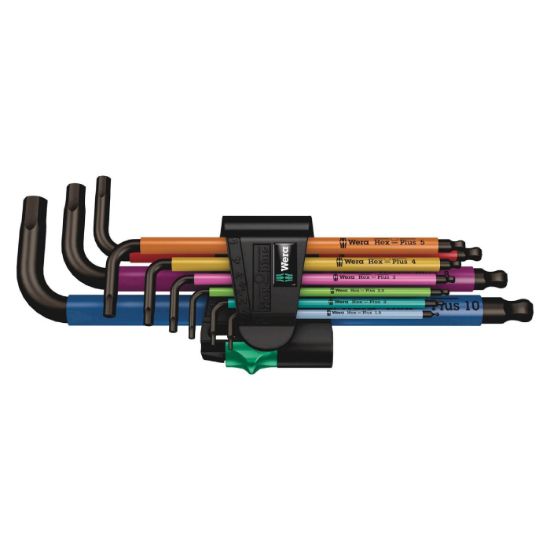 Afbeeldingen van WERA Inbussleutelset kogelkop MultiCol 1,5-10MM 9x