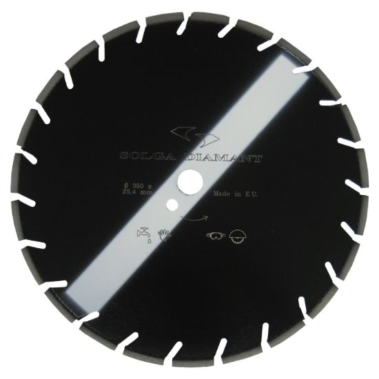 Afbeeldingen van SOLGA Diamantzaagblad asfalt/beton -voor vloerzaagmachine- Ø500 asgat 60mm BLZ laser 32 segmenten