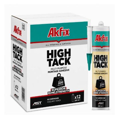 Afbeeldingen van AKFIX Lijmkit HighTack AST MS Polymeer wit 290ML 12x