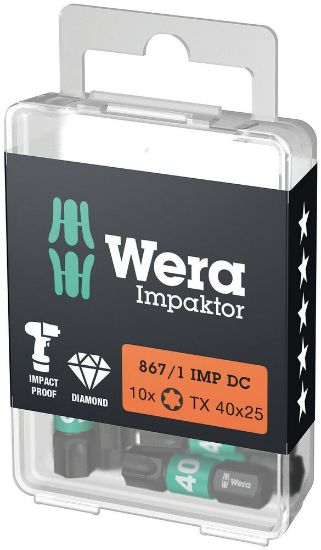 Afbeeldingen van Wera Impaktor bit 867/1 DC Torx 40X25MM 10x