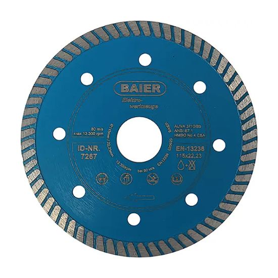 Afbeeldingen van BAIER Diamantzaagblad super dun TURBO 115X7X1,2MM