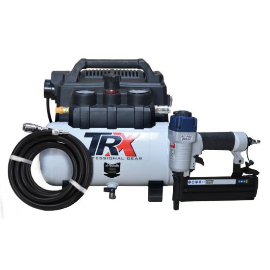 Afbeeldingen van KITPRO BASSO Combitacker BS50-A1 + compressor TRRX06/85OF + slang 5M