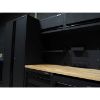 Afbeeldingen van PILLAR Werkplaatsinrichting Modulair – RVS werkblad – diepte 61,5CM – Midnight Black design