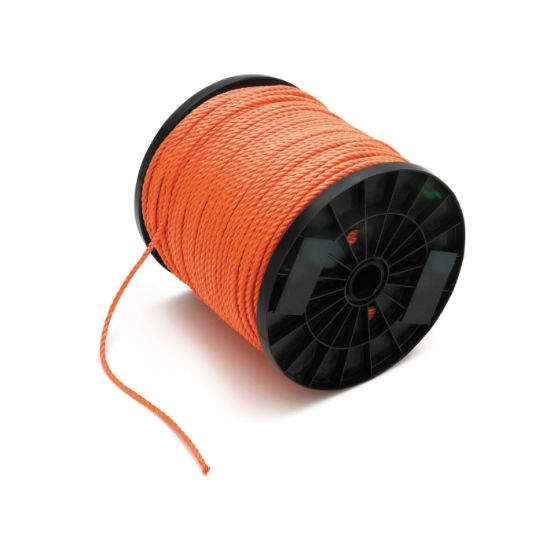 Afbeeldingen van Geslagen polypropyleen 3-strengs oranje 14MM 220M