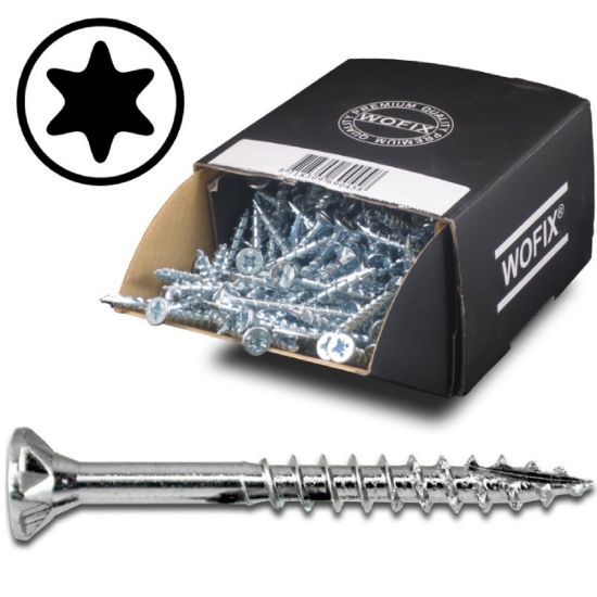 Afbeeldingen van WOFIX Spaanplaatschroef VZ T15 fijn 3,5X30/18MM