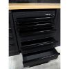 Afbeeldingen van PILLAR Werkplaatsinrichting Modulair – RVS werkblad – diepte 61,5CM – Midnight Black design