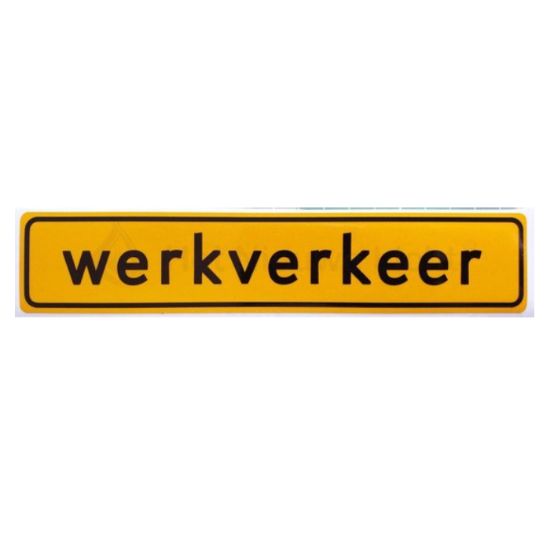 Afbeeldingen van Werkverkeer vinyl reflecterend 500x100mm