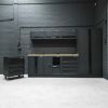 Afbeeldingen van PILLAR Werkplaatsinrichting Modulair – RVS werkblad – diepte 61,5CM – Midnight Black design