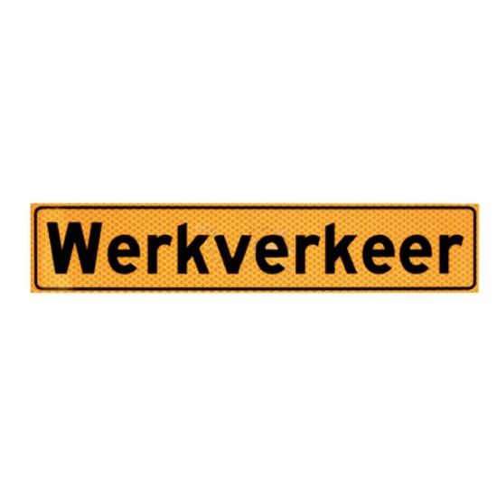 Afbeeldingen van Werkverkeer magneet klasse 3 70X350MM