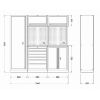 Afbeeldingen van PILLAR Werkplaatsinrichting SET-01-RVS-K1-O5L-O2D