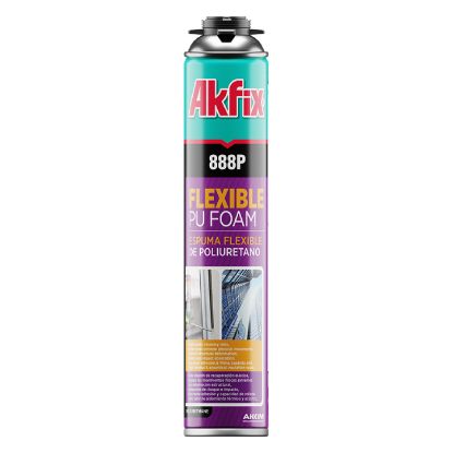 Afbeeldingen van AKFIX Flexibel Purschuim FLEXFOAM GUN 888P 750ML/890g