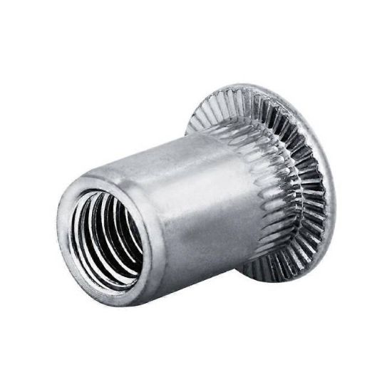 Afbeeldingen van GOEBEL Blindklinkmoer vlakke kop staal VZ M12 1-4MM