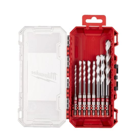 Afbeeldingen van MILWAUKEE Multi materiaalborenset SHOCKWAVE 4/5/5/6/6/8/10/12MM 8x