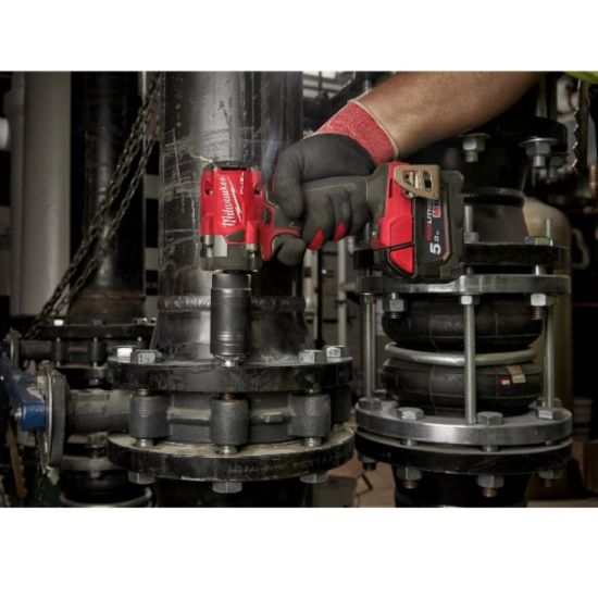 Afbeeldingen van MILWAUKEE Accu slagmoersleutel ½" compact M18FIW2P12-502X met verende borgpen