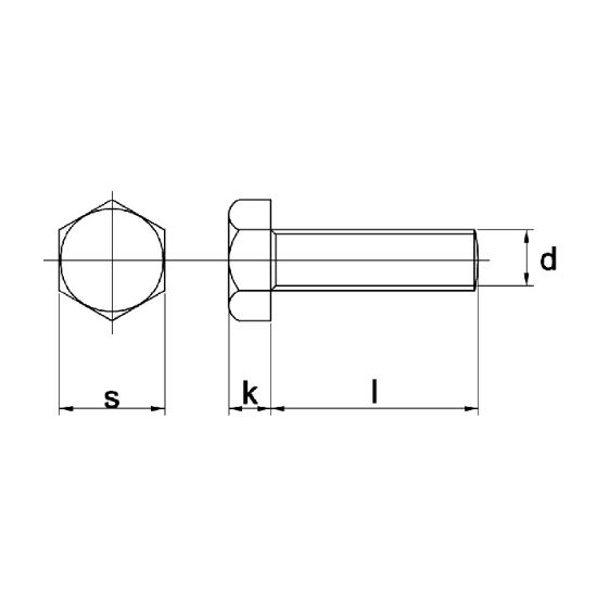 Afbeeldingen van Zeskanttapbout DIN961 8.8 EV M16X1,5X60MM