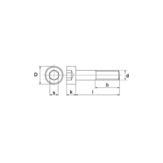 Afbeeldingen van Inbusbout CK DIN6912 A2 M6X16MM