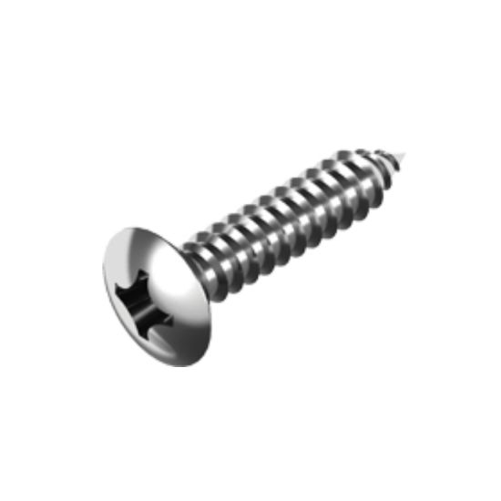 Afbeeldingen van Zelftappende plaatschroef bolverzonkenkop PH DIN7983 RVS A4 6,3X38MM