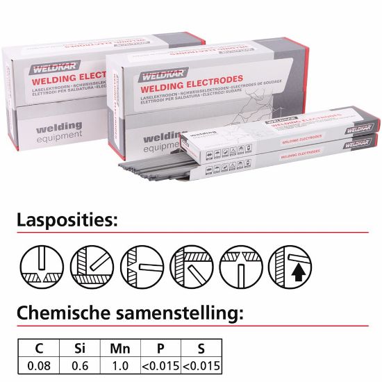 Afbeeldingen van Laselektrode WKE7018-1 2,50MM