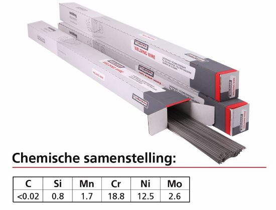 Afbeeldingen van Lasstaaf WK RVS 316-LSI 2,00MM