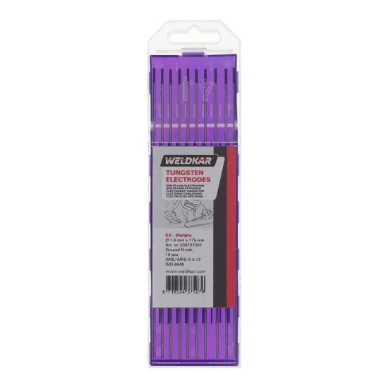 Afbeeldingen van Wolfraam elektroden paars 1,6MM