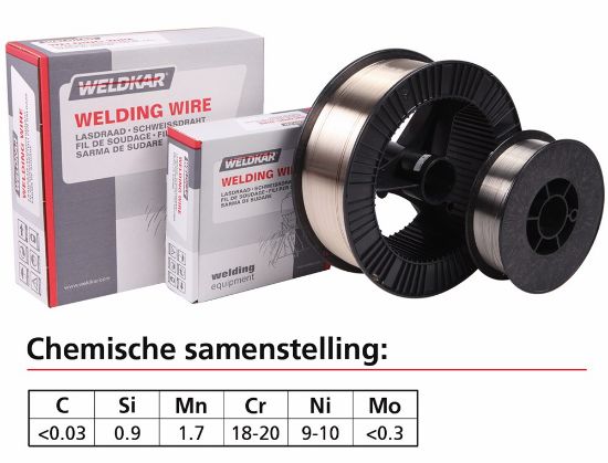 Afbeeldingen van MIG Lasdraad WK RVS 308 LSI 0,8MM D-200