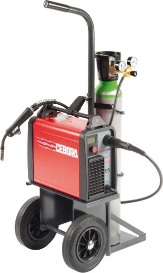 Afbeeldingen van MIG lasapparaat Monostar 1620/M Synergic inclusief onderstel & toebehoren
