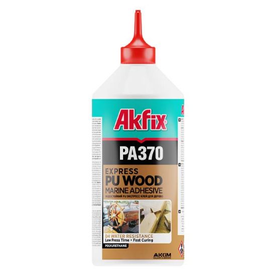 Afbeeldingen van AKFIX PA370 Express PU Houtlijm D4 | Transparant & Waterbestendig - 500g