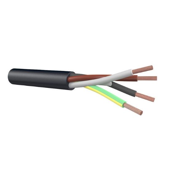 Afbeeldingen van Neopreen kabel H07RN-F ECA zwart 4G1,5MM²