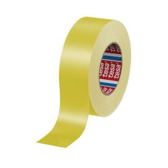 Afbeeldingen van TESA Mid grade bekleed geel textieltape 5
