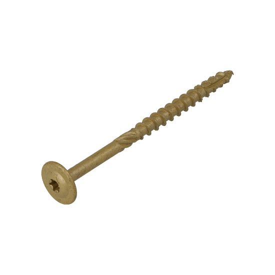 Afbeeldingen van Houtbouwschroef AR-bronze TK TX40 8.0X160/80