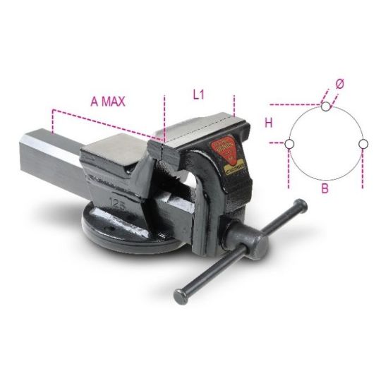 Afbeeldingen van BETA Parellelle bankschroef 1599F/150 200MM