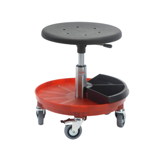 Afbeeldingen van Monteurskruk stalen frame verrijdbaar 37-50CM