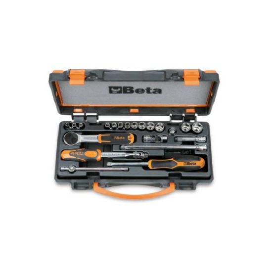 Afbeeldingen van BETA Dopsleutelset ¼" 13x + toebehoren 900/C13-8