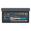 Afbeeldingen van GEDORE Dopsleutelset ¼"-½" TC 19-20-MU-10 in etui divers 52x