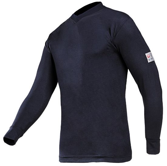Afbeeldingen van T-shirt 518A FR-AST LM marineblauw XL