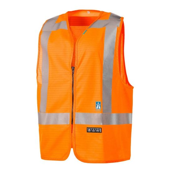 Afbeeldingen van Verkeersvest 620A FR-AST oranje RWS XXL