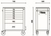 Afbeeldingen van Gereedschapswagen BW 2400S7-R/5M 262x