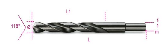 Afbeeldingen van Spiraalboor HSS kort 412A 16,00MM